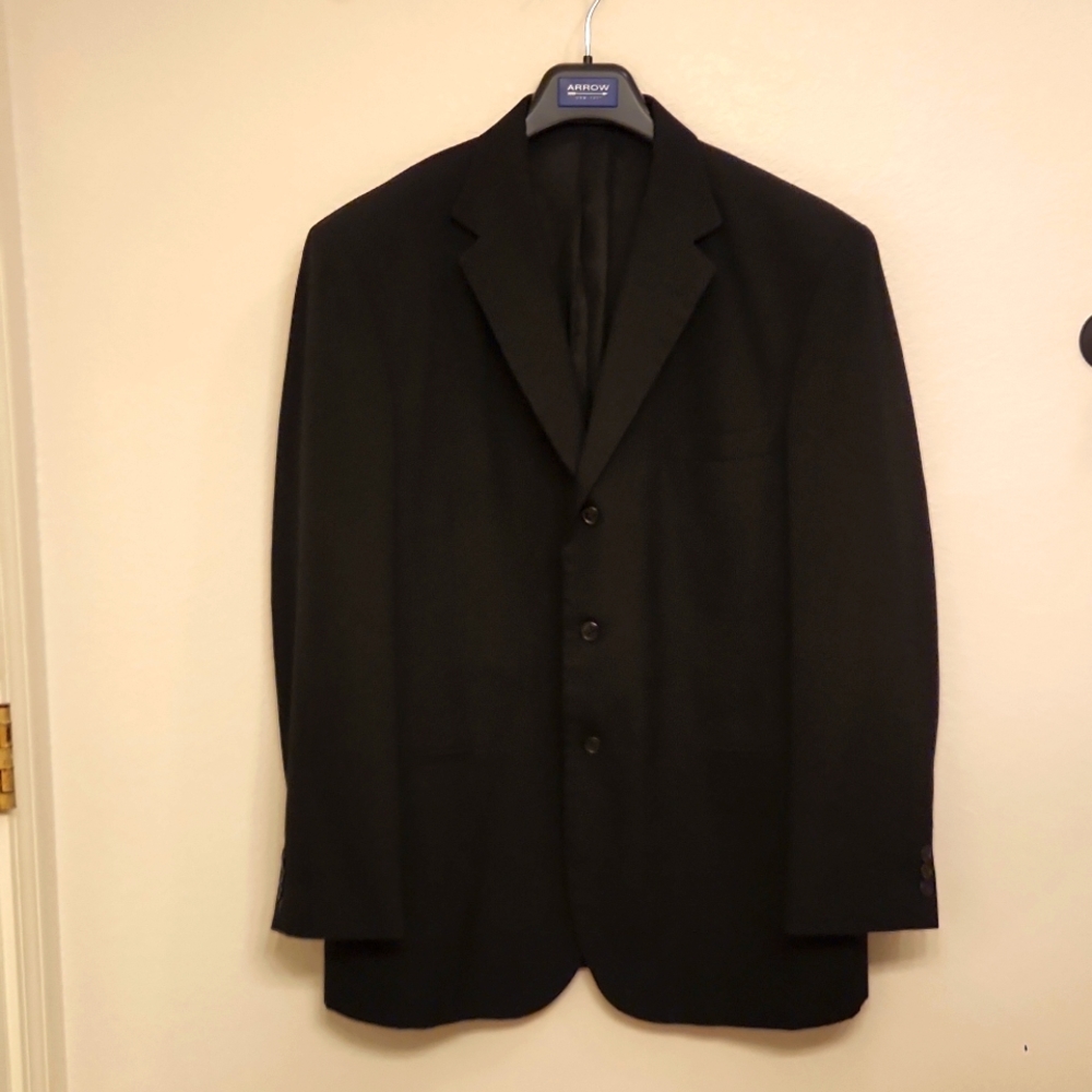 Vintage City Streets Men's Black Suit Jacket